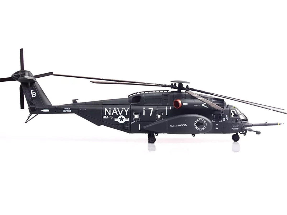 Sikorsky MH-53E Sea Dragon Helikopter "United States Navy Blackhawks Tail Number 17" Dunkelgrau 1/72 Diecast Modell von Panzerkampf