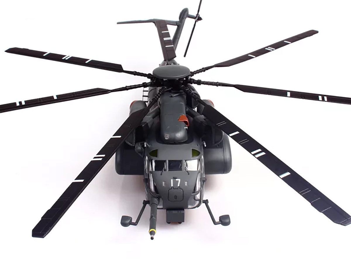 Sikorsky MH-53E Sea Dragon Helikopter "United States Navy Blackhawks Tail Number 17" Dunkelgrau 1/72 Diecast Modell von Panzerkampf