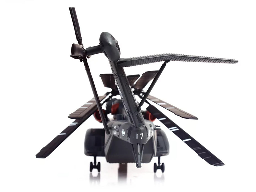Sikorsky MH-53E Sea Dragon Helikopter "United States Navy Blackhawks Tail Number 17" Dunkelgrau 1/72 Diecast Modell von Panzerkampf