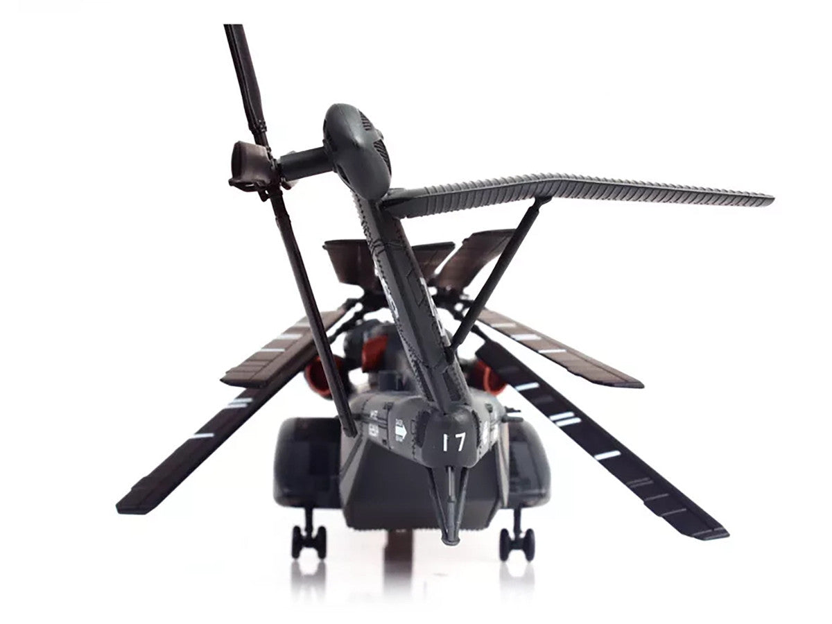 Sikorsky MH-53E Sea Dragon Helikopter "United States Navy Blackhawks Tail Number 17" Dunkelgrau 1/72 Diecast Modell von Panzerkampf