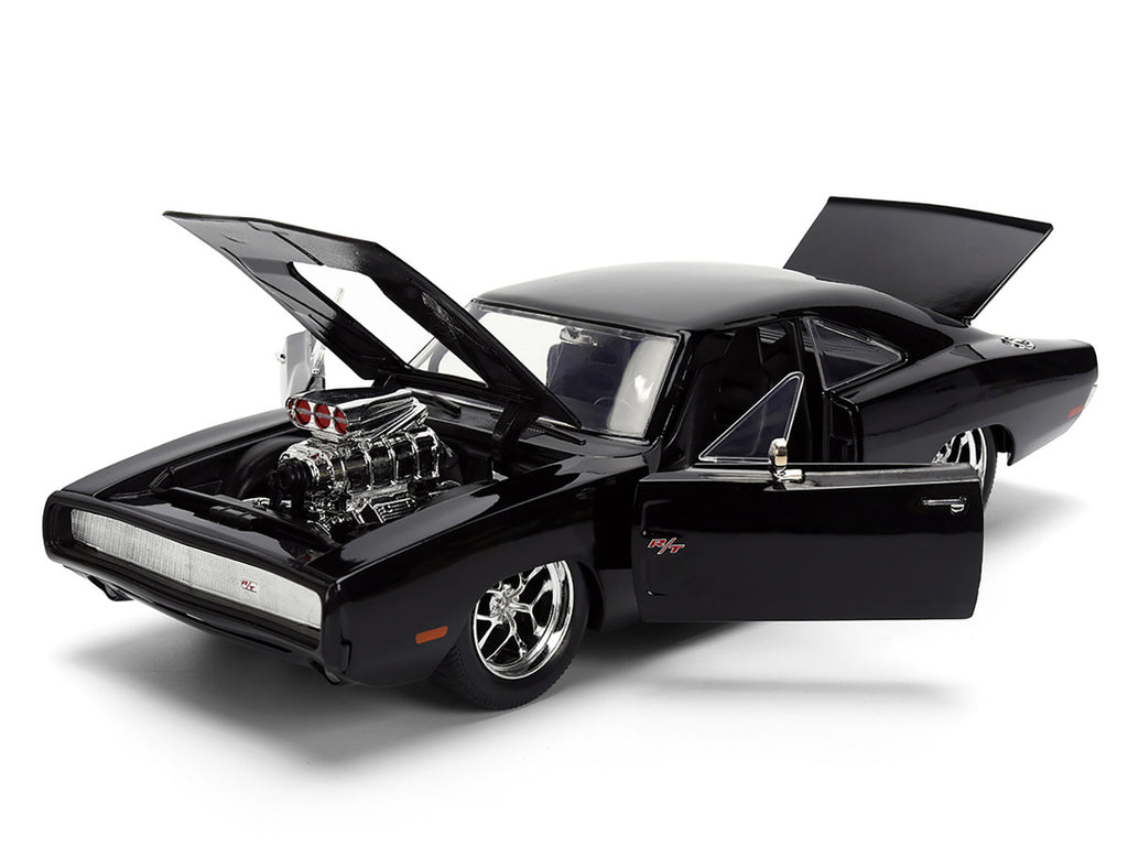 1970 Dodge Charger R/T Black "Furious 7" (2015) Film "Fast & Furious" Serie 1/24 Diecast Modellauto von Jada
