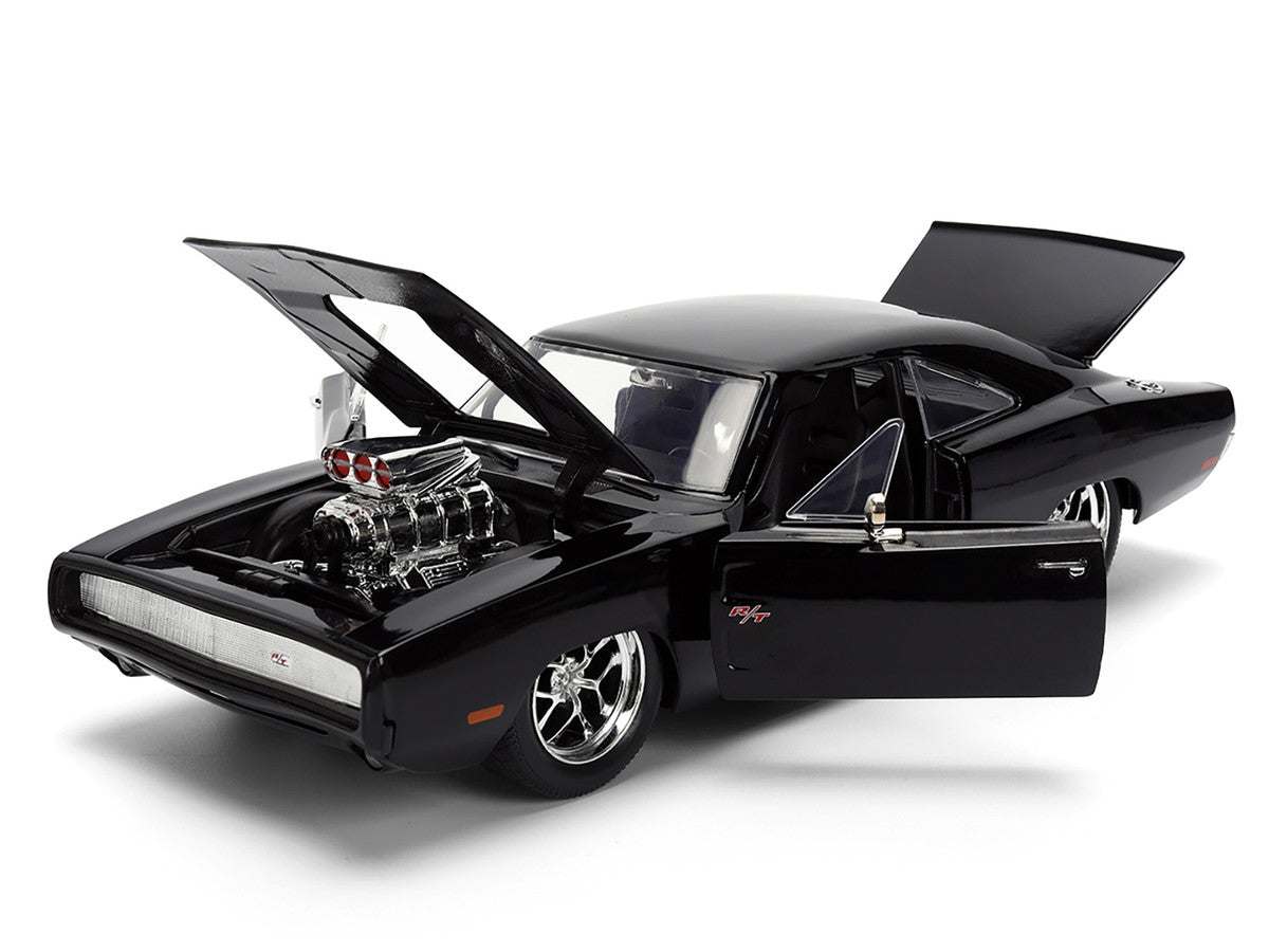1970 Dodge Charger R/T Black "Furious 7" (2015) Film "Fast & Furious" Serie 1/24 Diecast Modellauto von Jada
