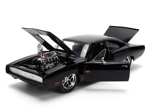 1970 Dodge Charger R/T Black "Furious 7" (2015) Film "Fast & Furious" Serie 1/24 Diecast Modellauto von Jada