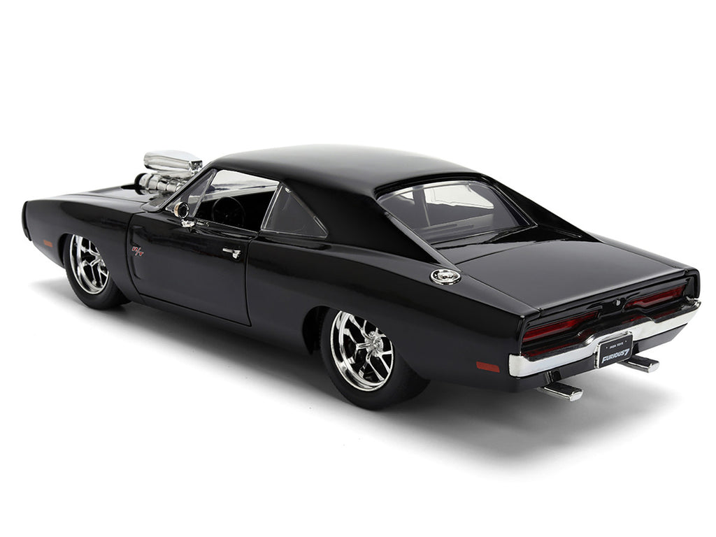 1970 Dodge Charger R/T Black "Furious 7" (2015) Film "Fast & Furious" Serie 1/24 Diecast Modellauto von Jada