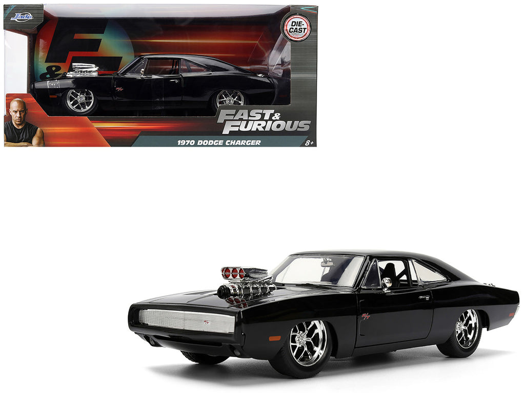 1970 Dodge Charger R/T Black "Furious 7" (2015) Film "Fast & Furious" Serie 1/24 Diecast Modellauto von Jada