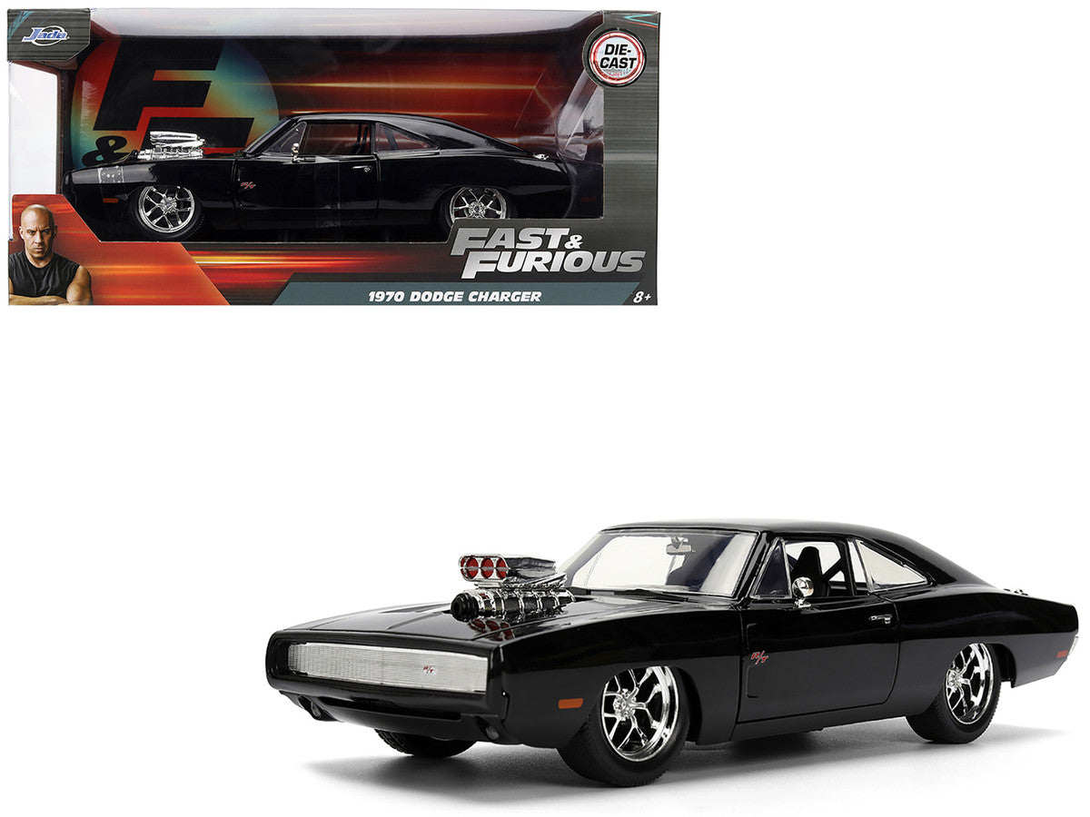 1970 Dodge Charger R/T Black "Furious 7" (2015) Film "Fast & Furious" Serie 1/24 Diecast Modellauto von Jada
