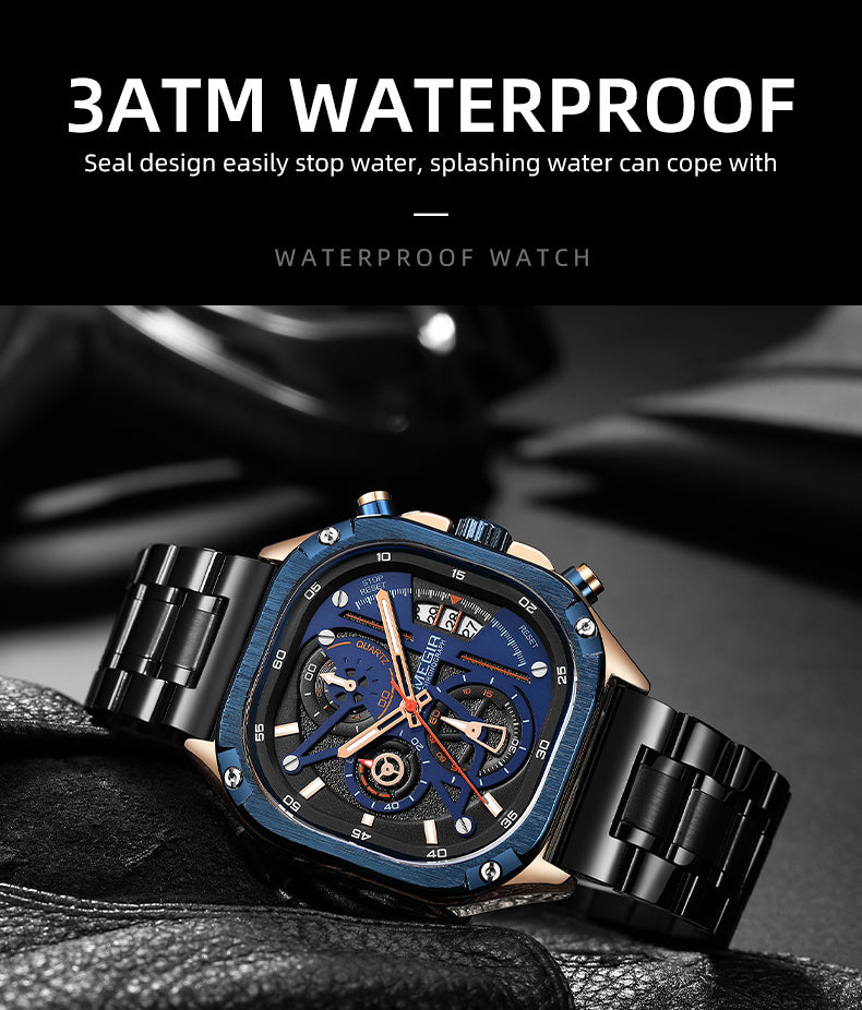 MEGIR Sports Military Watches for Men Luxury Business Casual Wristwatches Waterproof Date Clock Chronograph Reloj Hombre 2217-10