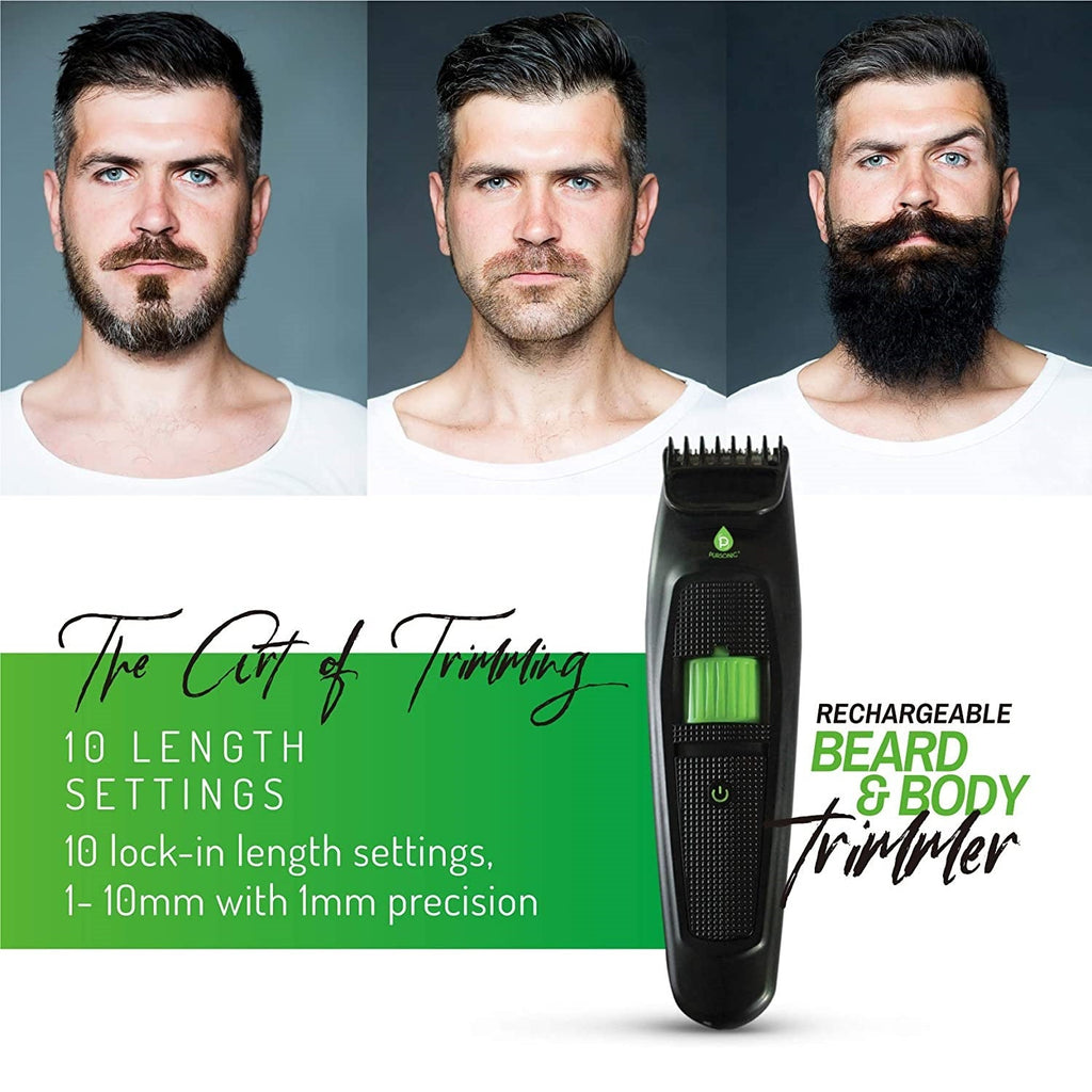 Men's Grooming Essentials Bundle: Shaving Kit & Beard & Body Trimmer