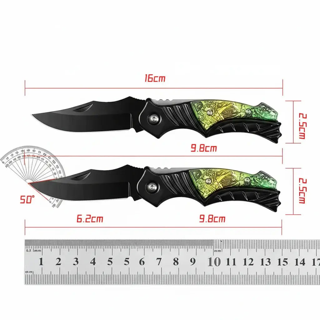 Kompaktes Klapptaschenmesser – 5CR13MOV Edelstahl EDC Messer für Camping & Alltag