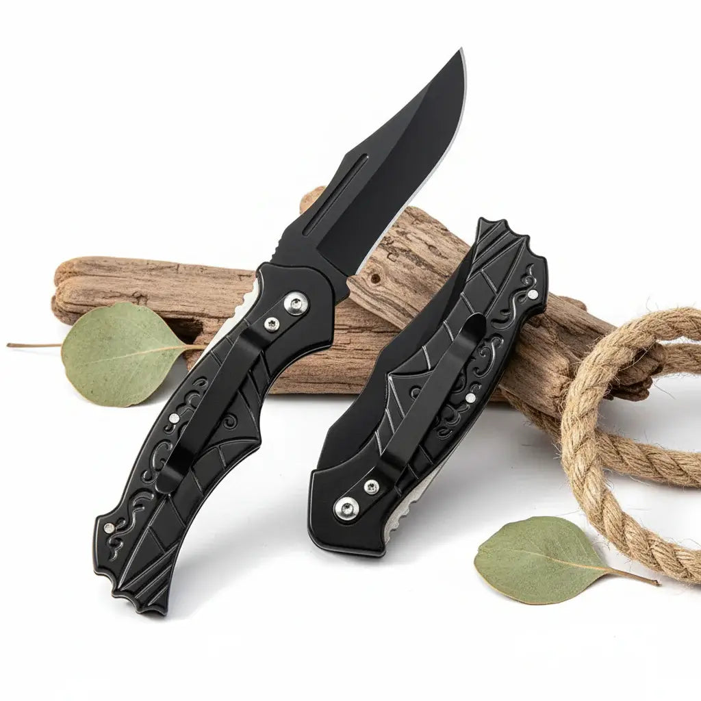 Kompaktes Klapptaschenmesser – 5CR13MOV Edelstahl EDC Messer für Camping & Alltag