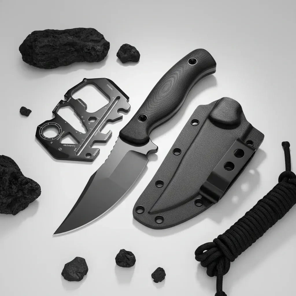 Feststehendes Jagdmesser für Camping & Survival – Super scharf