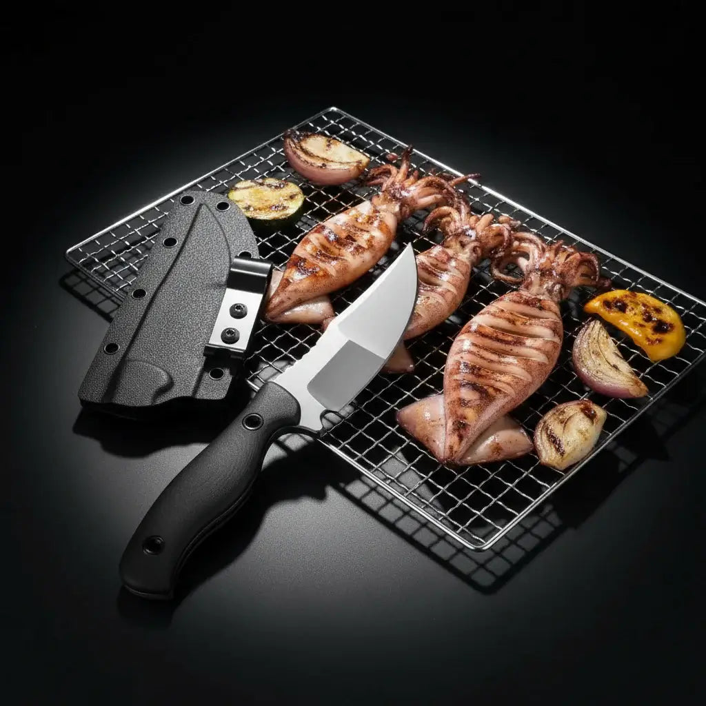 Feststehendes Jagdmesser für Camping & Survival – Super scharf