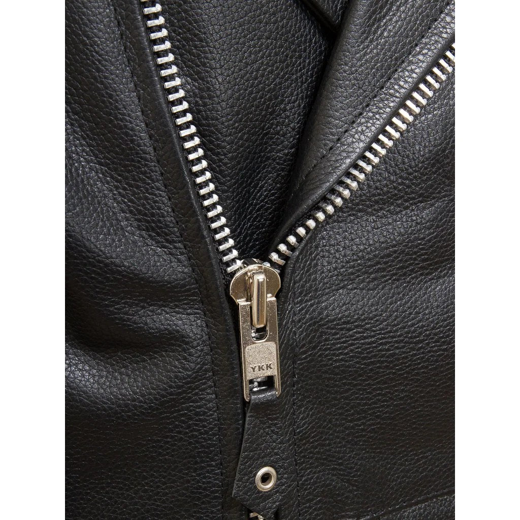 HERREN SCHWARZE LEDER BIKERJACKE CANDOR