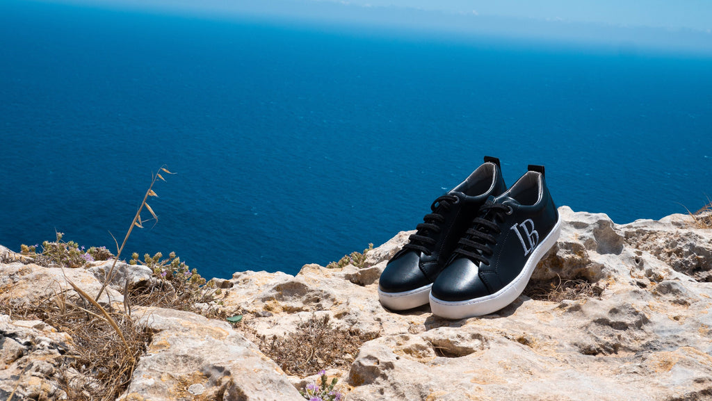 LB Black Apple Leder Sneaker Herren