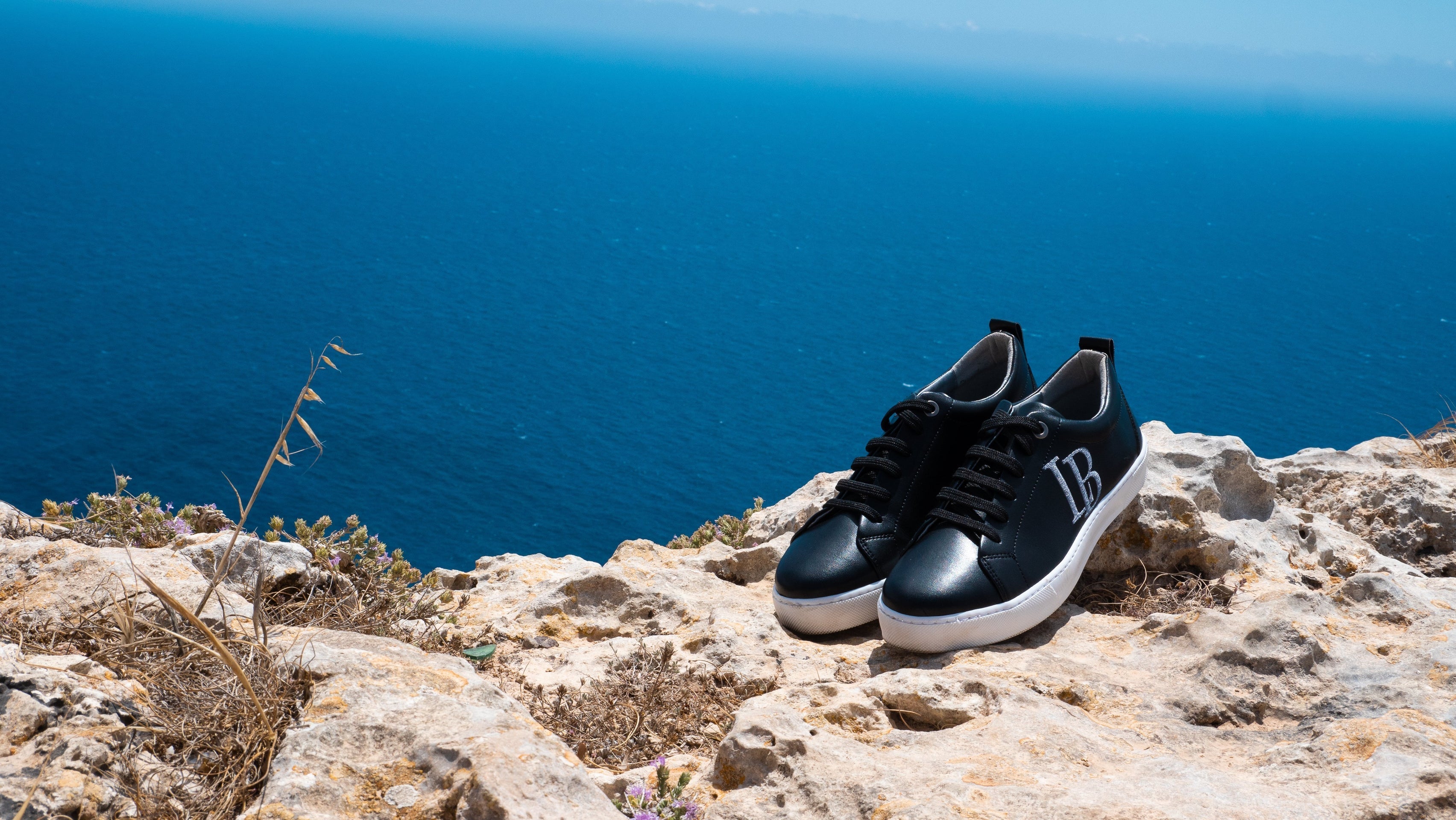 LB Black Apple Leder Sneaker Herren