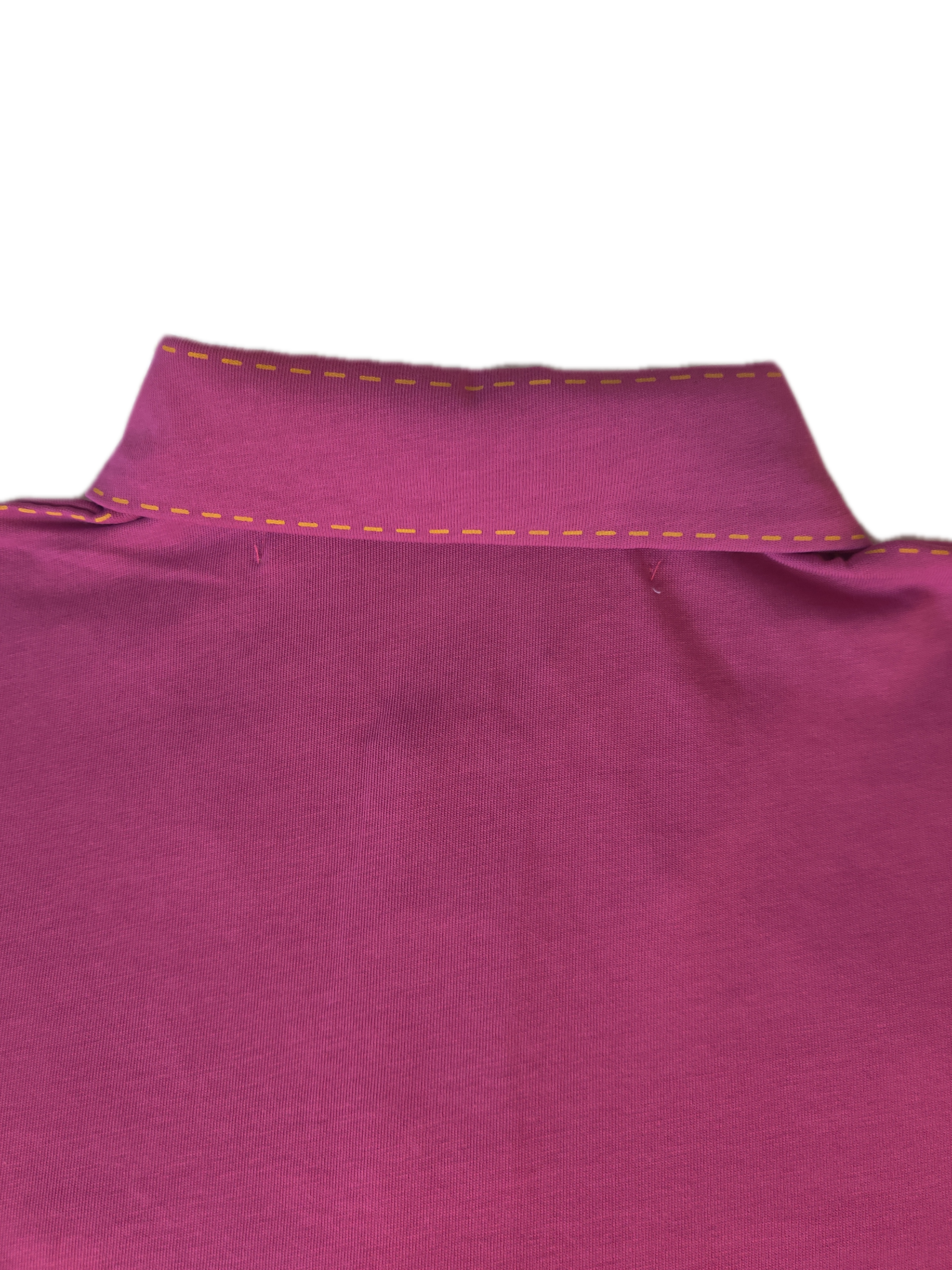 Stitches Polo Black and Pink-4