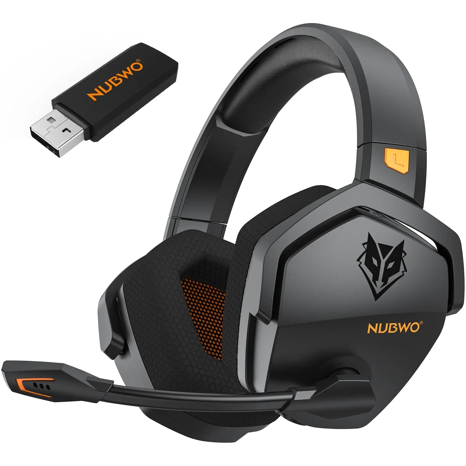 Kabelloses Gaming-Headset mit Dual-Mode, Orange