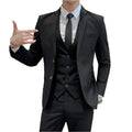 Mens Business Suit Set Blazer (Black)-0
