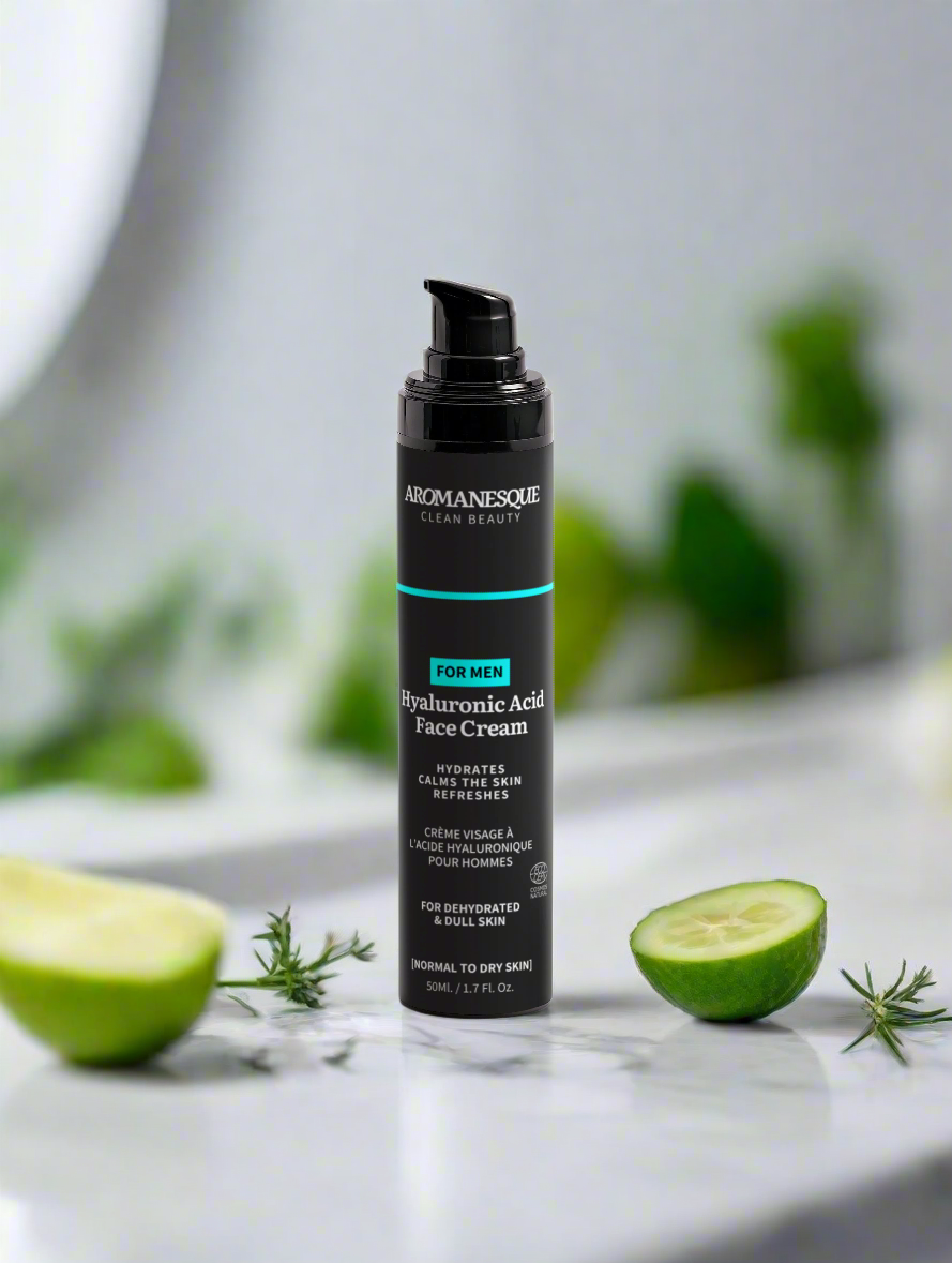 Aromanesque Hyaluronsäure-Gesichtscreme für Männer