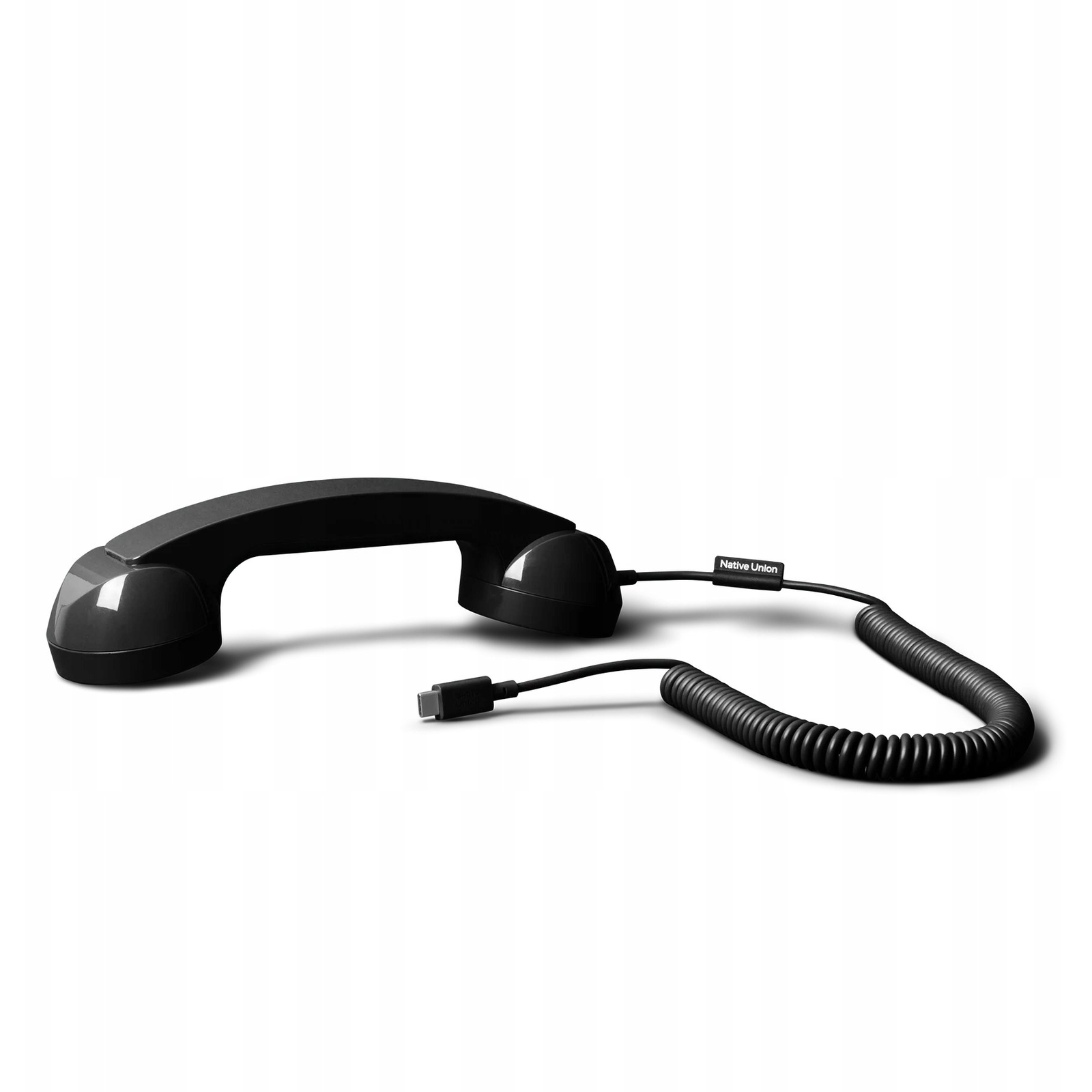 Native Union POP Phone USB-C fekete retró telefon fülhallgató