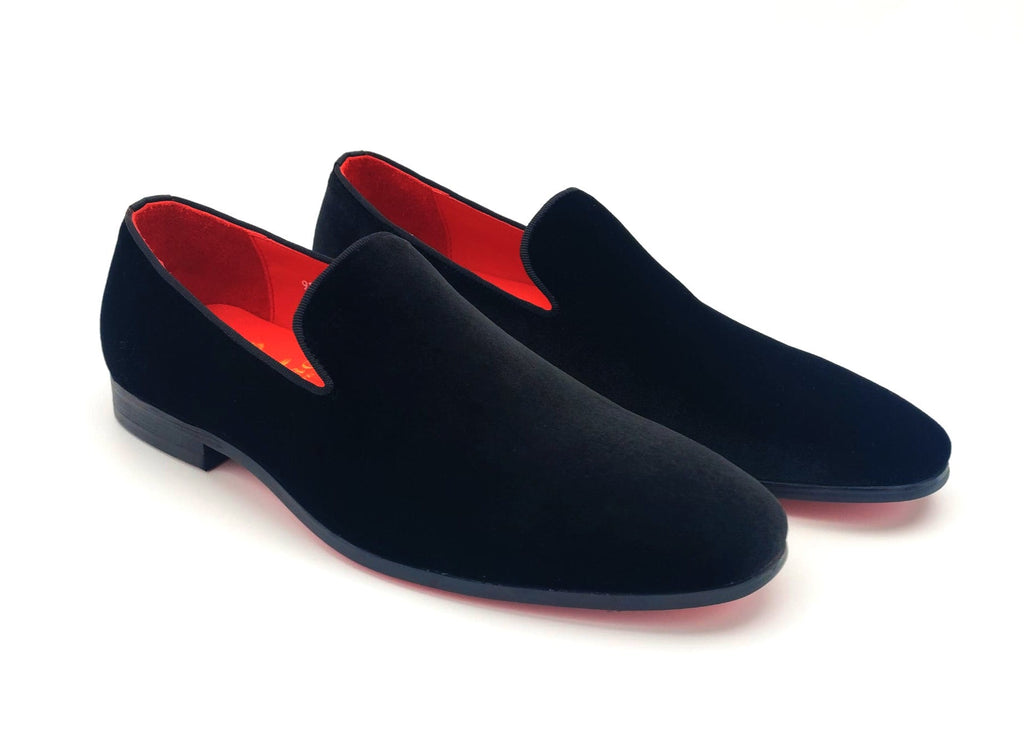 Trevor III – Loafer aus schwarzem Samt