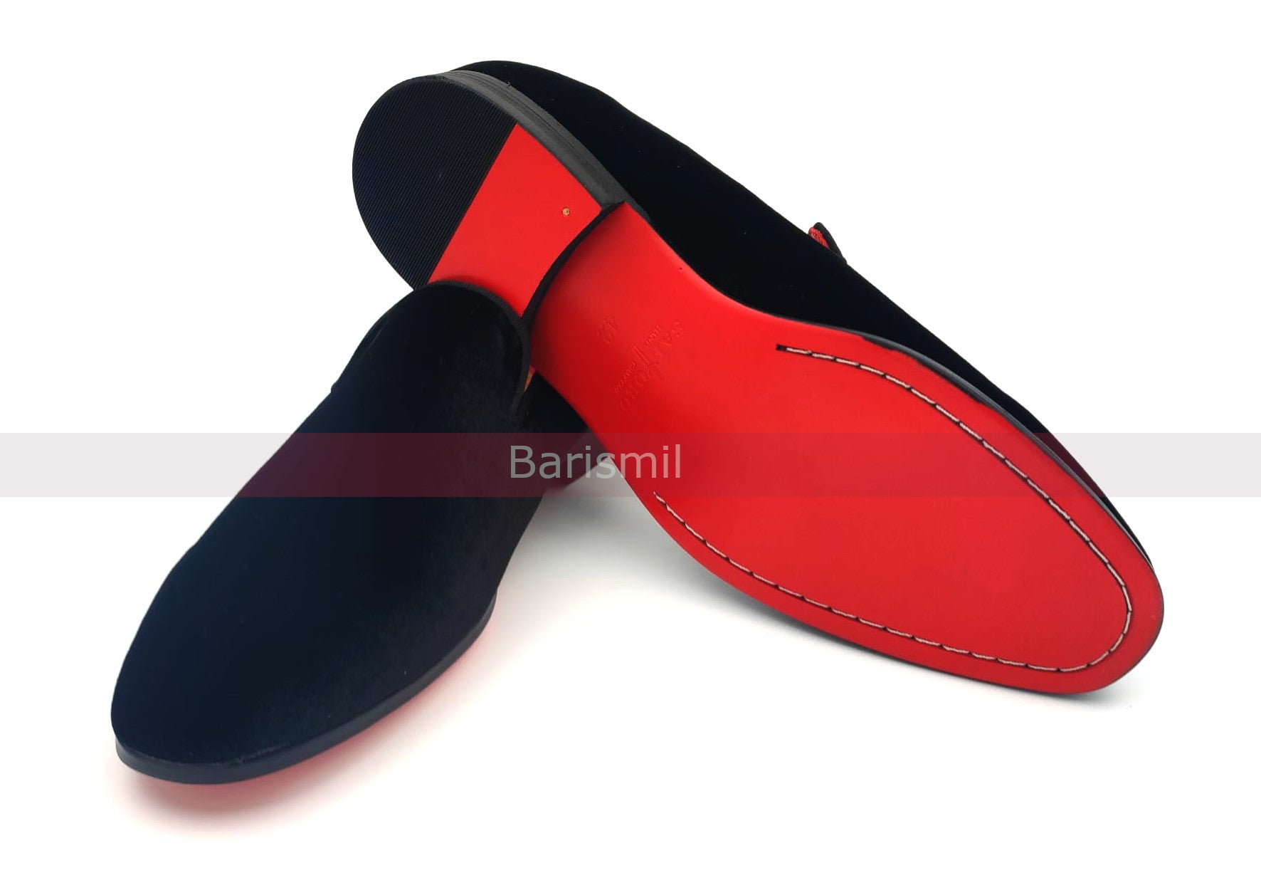 Trevor III – Loafer aus schwarzem Samt