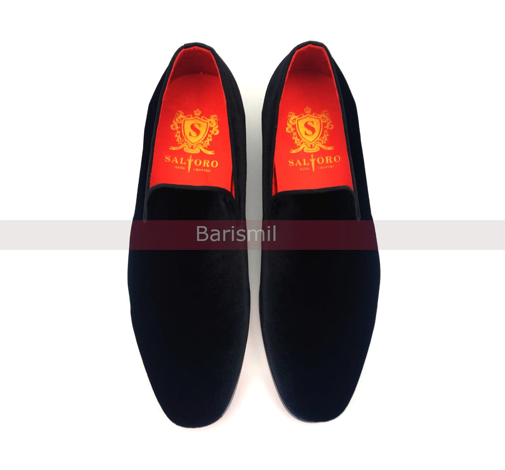 Trevor III – Loafer aus schwarzem Samt