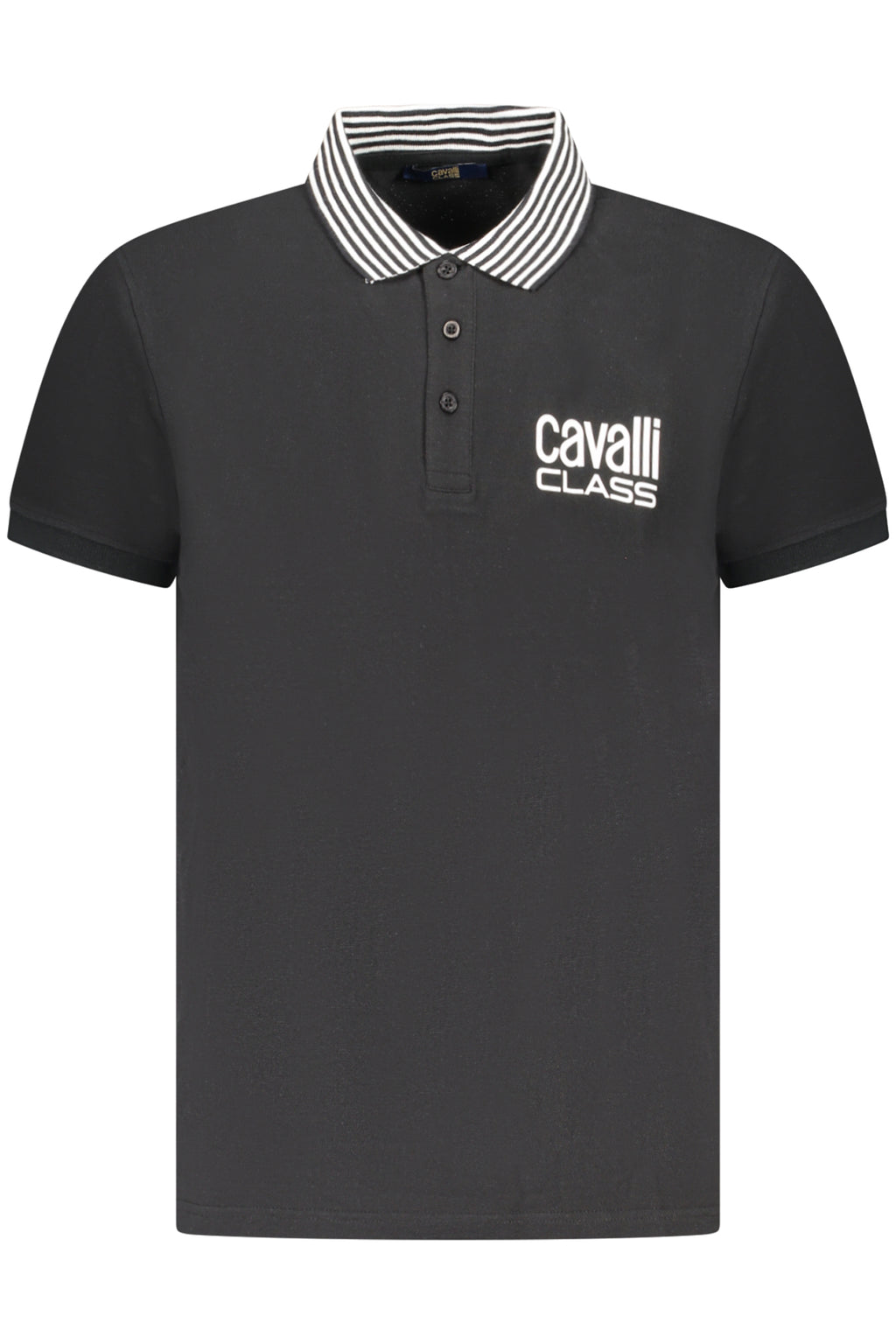 CAVALLI CLASS POLOSHIRT KURZARM HERREN SCHWARZ