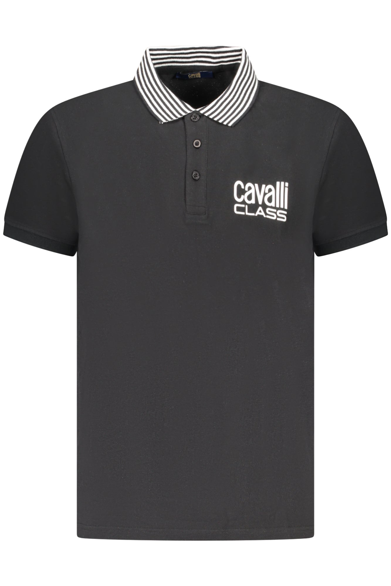 CAVALLI CLASS POLOSHIRT KURZARM HERREN SCHWARZ