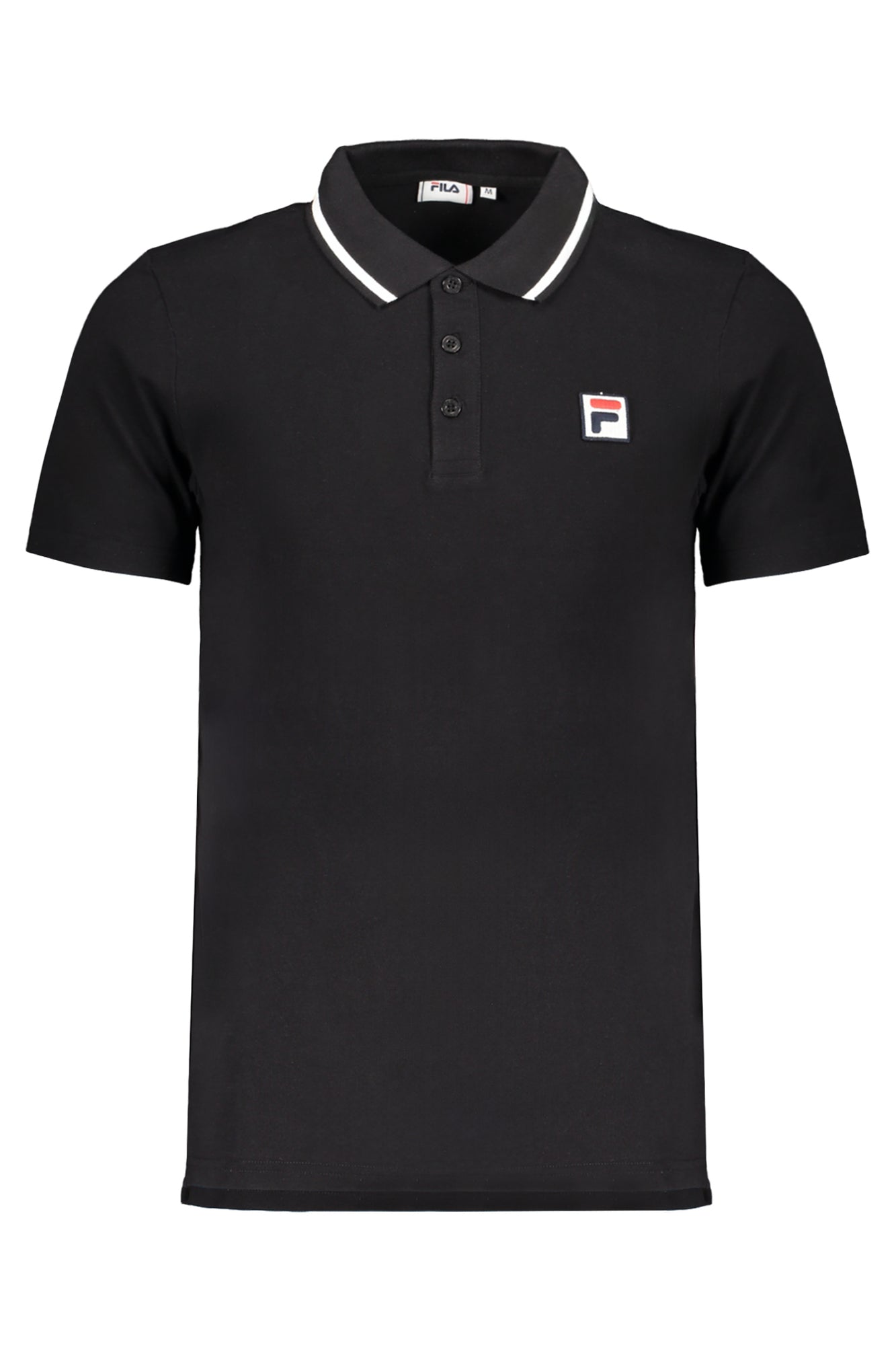 FILA MEN'S BLACK SHORT SLEEVED POLO SHIRT-0