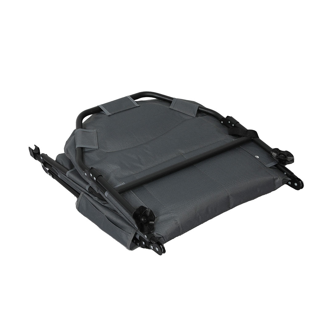 Levede Folding Camping Bed Camp Cots Black