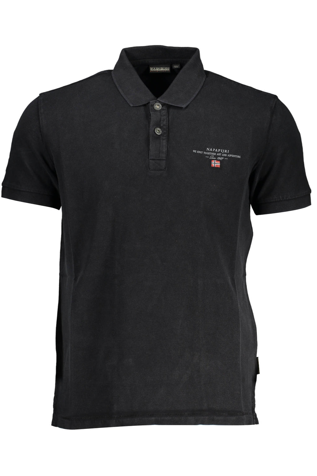 NAPAPIJRI POLOSHIRT KURZARM HERREN SCHWARZ