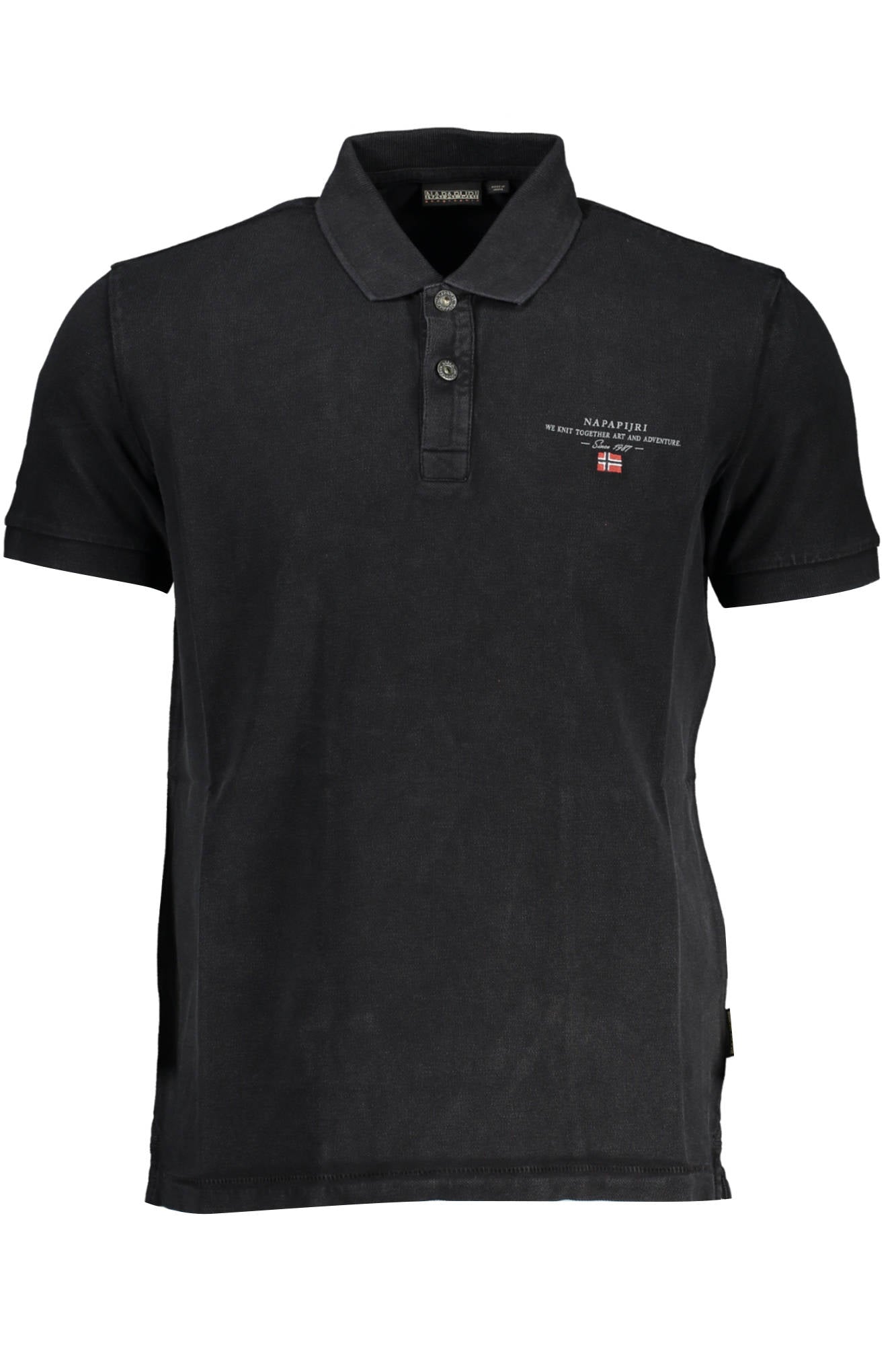 NAPAPIJRI POLOSHIRT KURZARM HERREN SCHWARZ