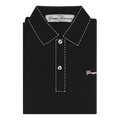 Stitches Polo Black and Pink-0